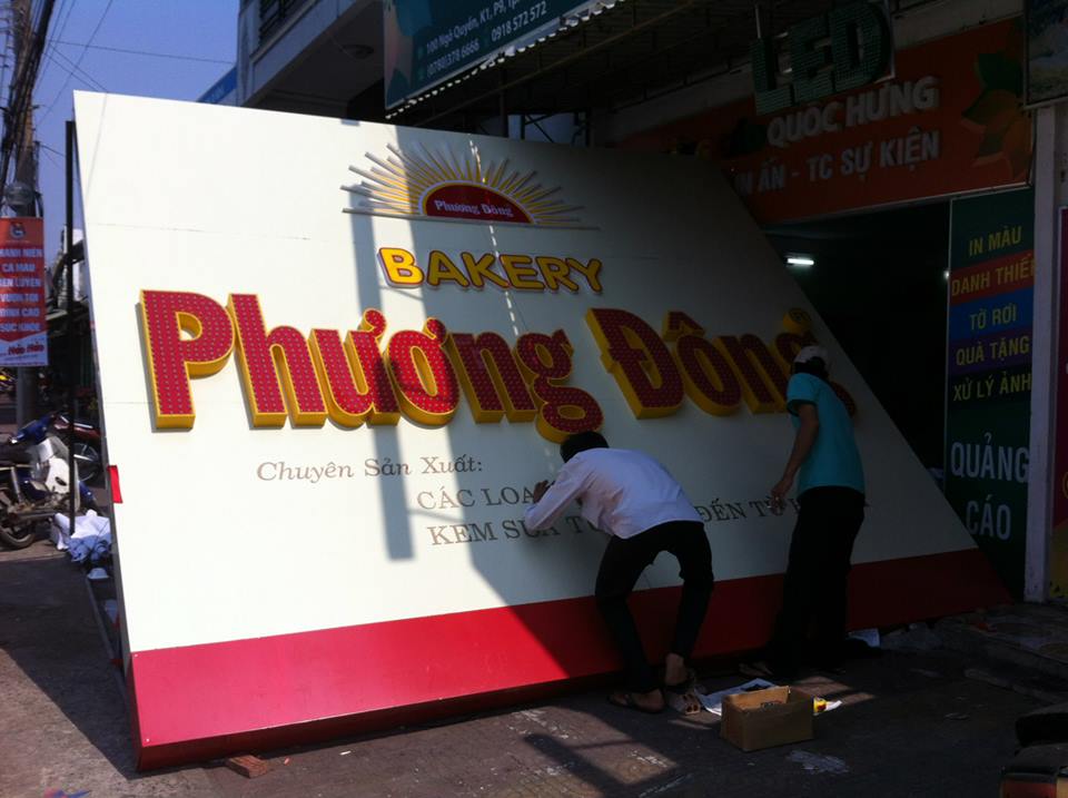 Bảng LED full color Phương Đông Bakery