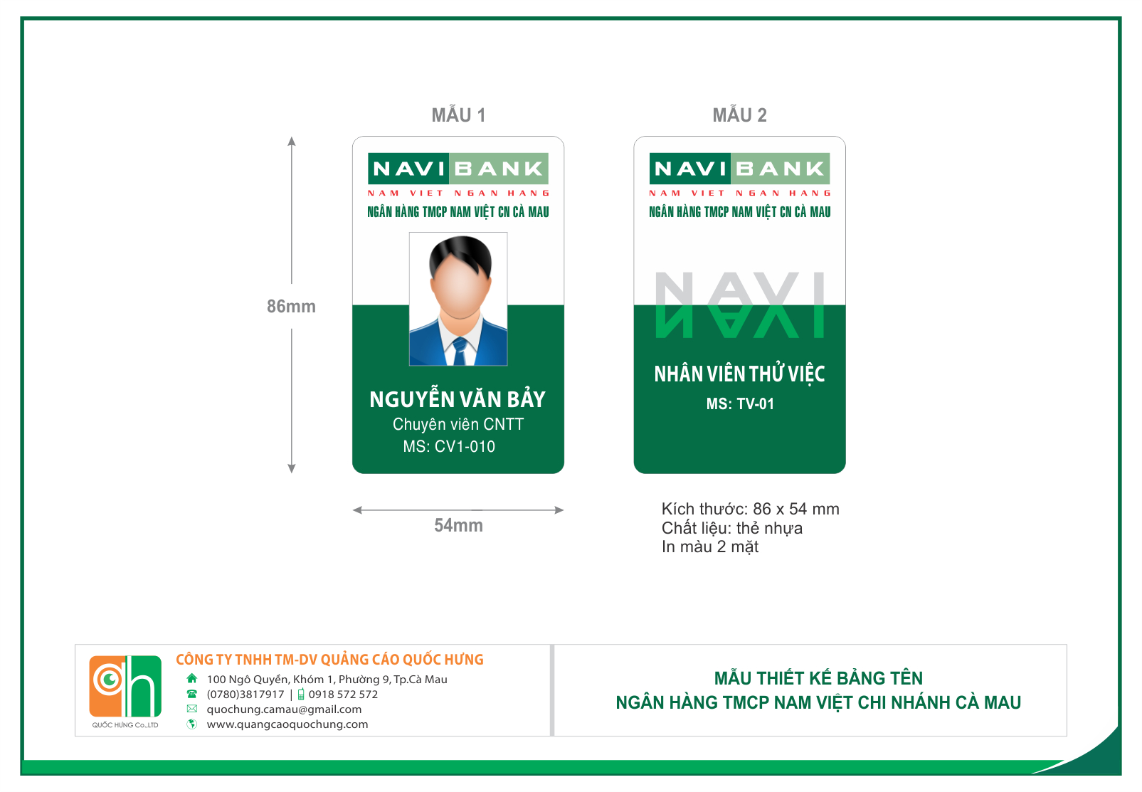 Bảng tên NaviBank